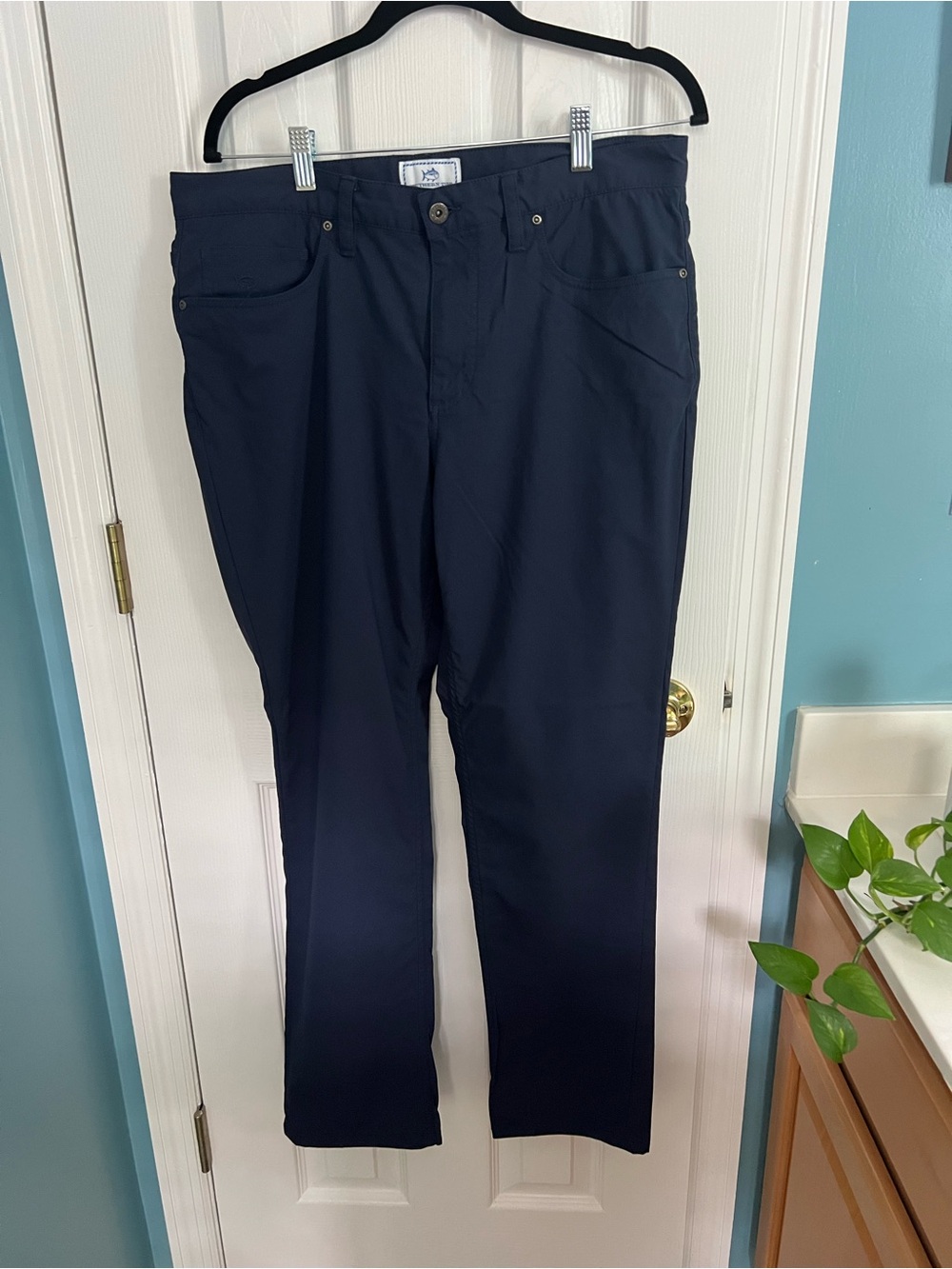 Southern Tide Men's Navy 5 Pocket Stretch Pants